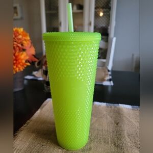 Starbucks Neon Green Studded Tumbler